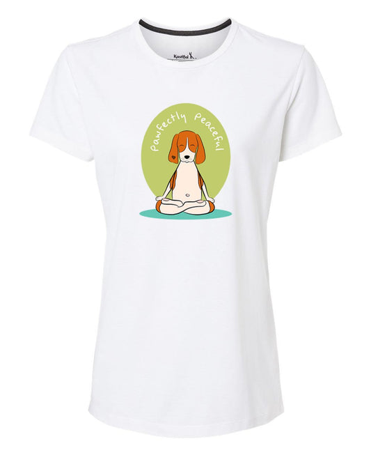 Paw-fectly Perfect Women's Recycled Yoga Dog T-Shirt